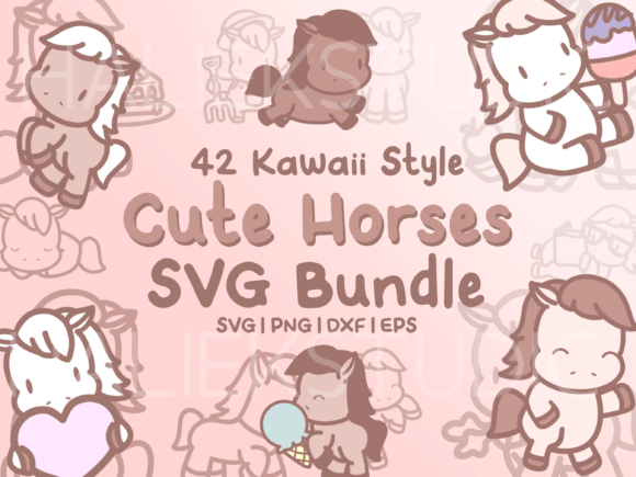 42 Ways to Charm Your Audience with Cute Horses SVG Illustrations