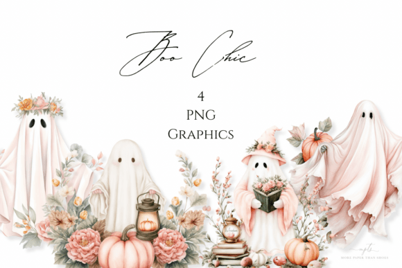 Boo Chic Pastel Halloween Illustrations: A Modern Twist on Spooky