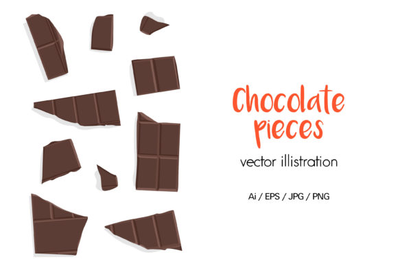 Creative Uses for the Chocolate Pieces Illustrations Bundle
