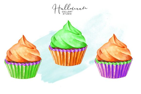 Cupcake Clipart, Halloween Illustrations: Crafting Spooky Sweet Designs