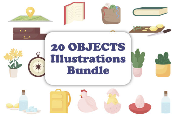 Different Objects Vector Illustrations: Your Design Toolkit