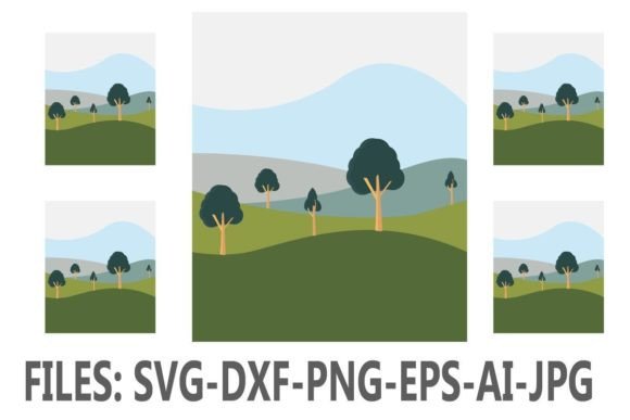 Elevate Your Visuals: Using Clipart Landscape Design Illustrations
