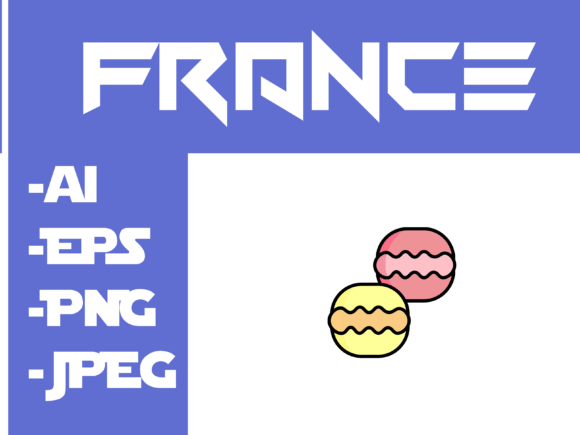 France Macaron Illustrations: Sweet Design for Every Project