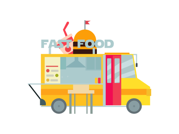 Isometric Fastfood Truck Illustrations: A Design Asset Guide