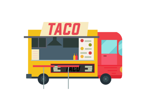 Isometric Taco Truck Illustrations: A Vibrant Design Asset for Every Creator