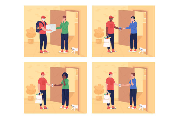 Morning Delivery to Door Illustrations: A Designer's First Look