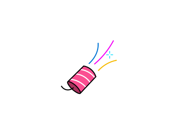 Party Confetti Illustrations: Beyond Typography for Vibrant Design