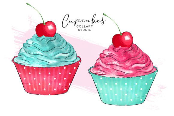 Sweeten Your Designs with Hand-Drawn Cupcake Clip Art
