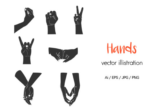 Unleash Your Creativity with the Hands Illustrations Bundle